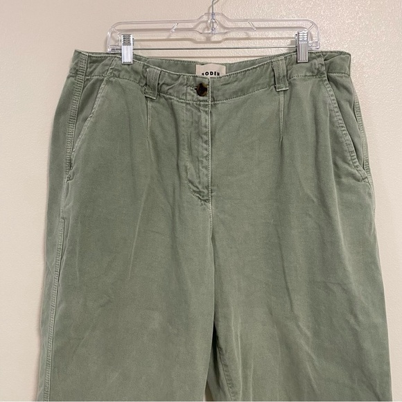 Boden Jeans Women’s Size 14R Sage Green Barrel Style pants - Picture 3 of 15